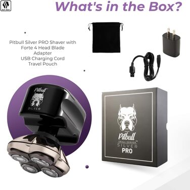Pitbull Silver PRO – Преміум електробритва для чоловіків, голови та обличчя