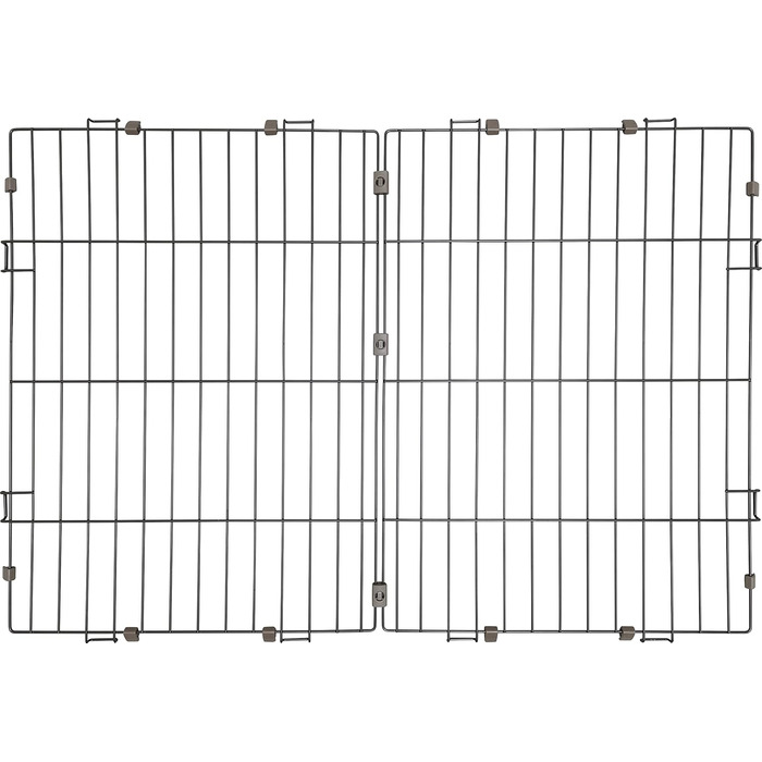 Клітка-вольєр для собак, котів та кроликів Iris Ohyama, 1.7 м², 8 панелей, WPC-24, чорний, з колесами