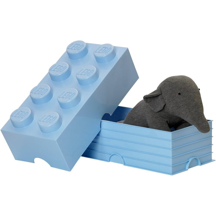Контейнер для зберігання Lego Brick 8 великий, світло-блакитний