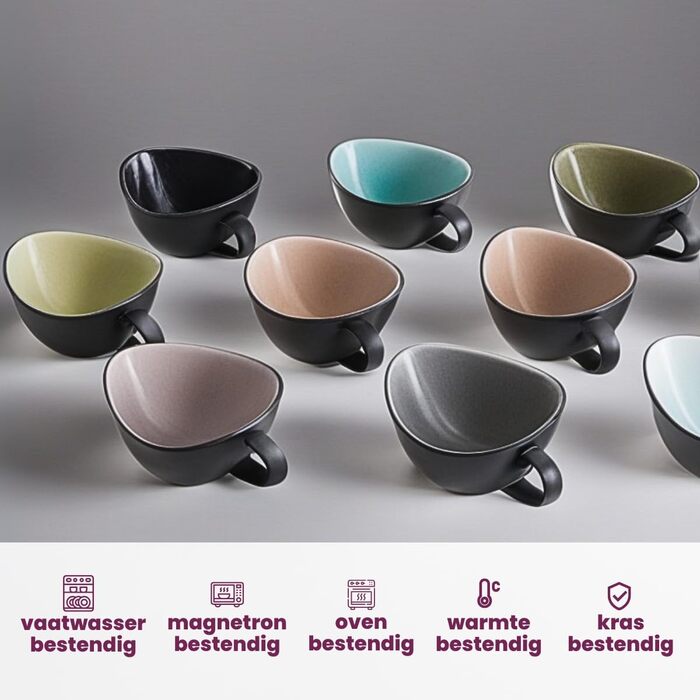 Cosy & Trendy Streetfood Saucers 170 ml - 10 Pieces