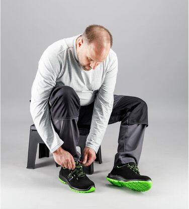 Робочі черевики WÜRTH MODYF Cruise S3 - безпечне взуття для чоловіків та жінок, металодетекторне, водонепроникне, розміри 35-48, чорний/зелений