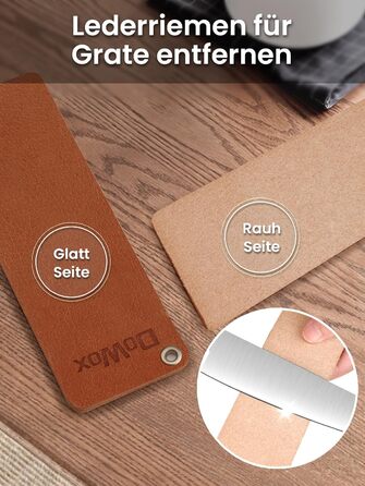 Набір точильних каменів 3-ох сторін, з бруском для заточування, 400/1000/5000 гріт, з нековзною підкладкою, кутовою наставкою та шкіряним ремінцем (діамантовий камінь блакитний)