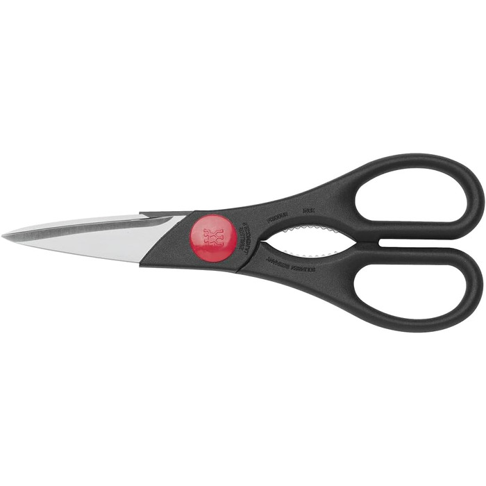 Набір ножів ZWILLING Professional S 8 предметів з дерев'яним блоком, Ніж, Точилка, Ножиці, Нержавіюча сталь, Ручки з нержавіючої сталі з заклепками, Чорний, Зроблено в Німеччині