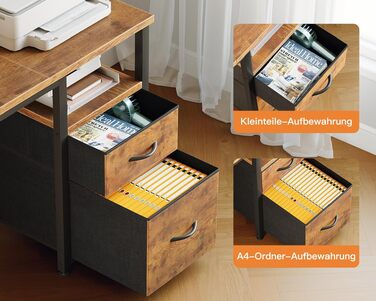 Ігровий кутовий стіл Coleshome з 2 шухлядами, 160x80 см, коричневий