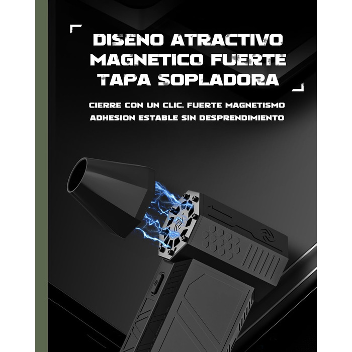 Електричний пилосос-фен EUKI X3DE: 3 режими, 150000 об/хв, акумулятор 6000mAh, набір для чищення ПК, авто, диванів
