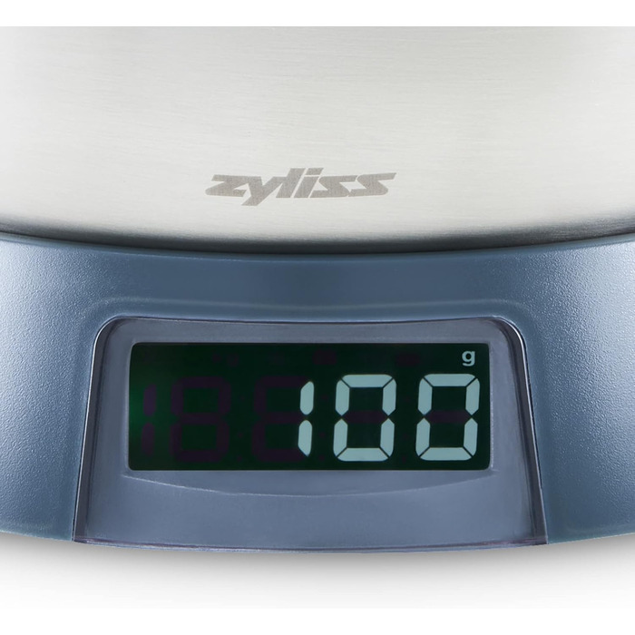 Кухонний пальник Zyliss E980202 с цифровою кухонною вагою, сріблястий/чорний | Для смаження та карамелізації