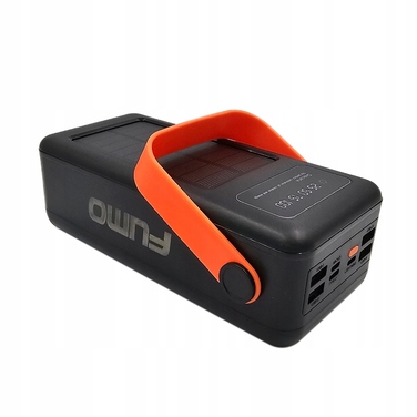 Повербанк FUMO 50000 mAh з LED-ліхтариком, 8 USB-портами та сонячною панеллю