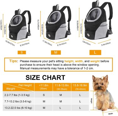 Рюкзак для собак та котів, переноска для тварин, чорний. Зручна переноска-рюкзак для подорожей та прогулянок на природі. Дихаючий дизайн, водовідштовхувальний дно.