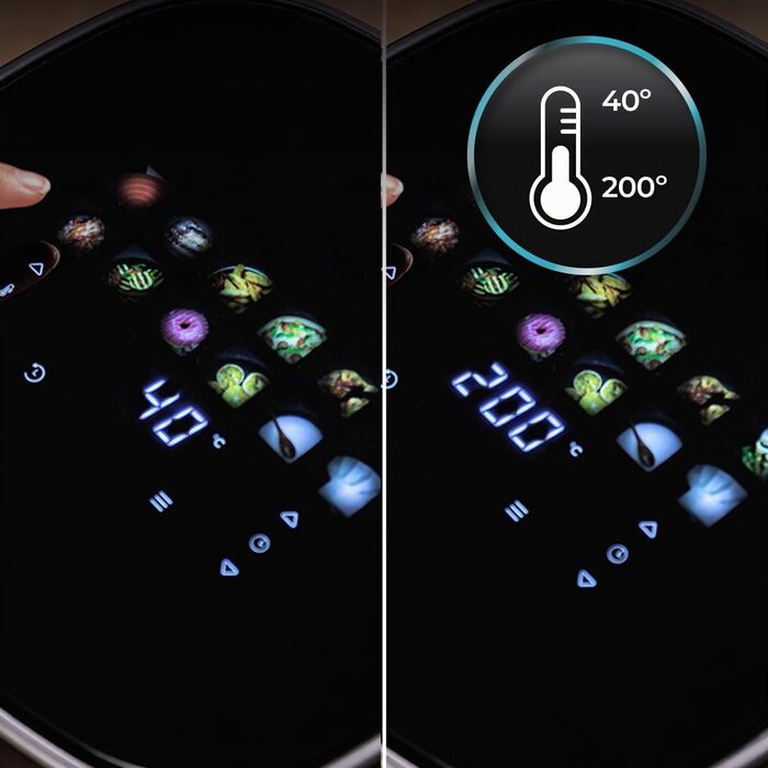 Аерофритюрниця Cecotec Cecofry Duoheat 6500 з грилем 6.5л, 2200 Вт, чорна