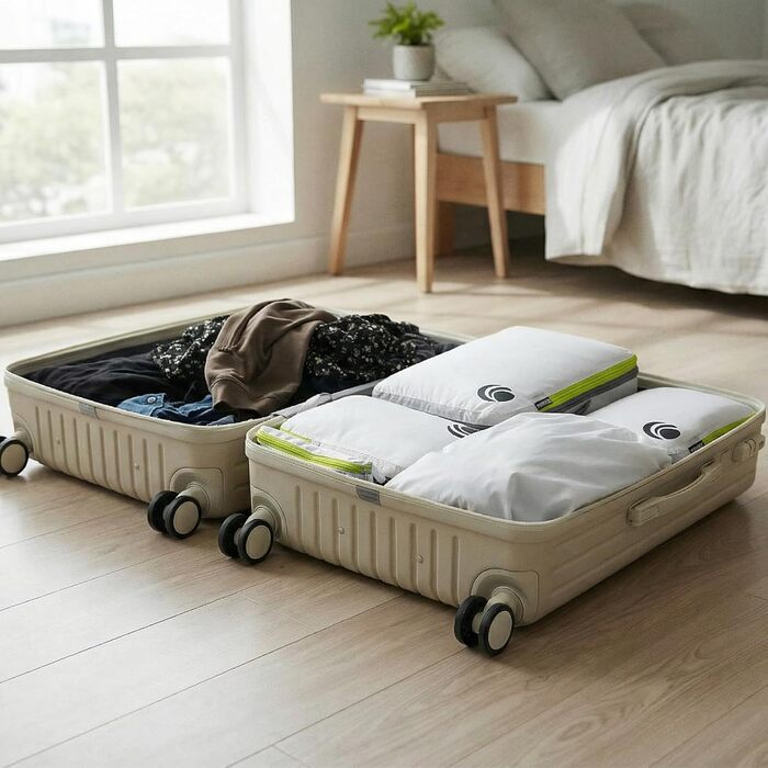 Набір кубиків-органайзерів для подорожей Cipway, ультралегкі, розширювані, 6 шт. (білий)