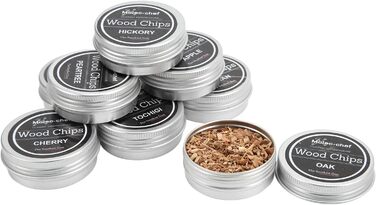 Тріски для коптирки та коктейльного смокера, 8 смаків, тріски з дерева, тріски для смокера, легко використовувати, тріски для віскі