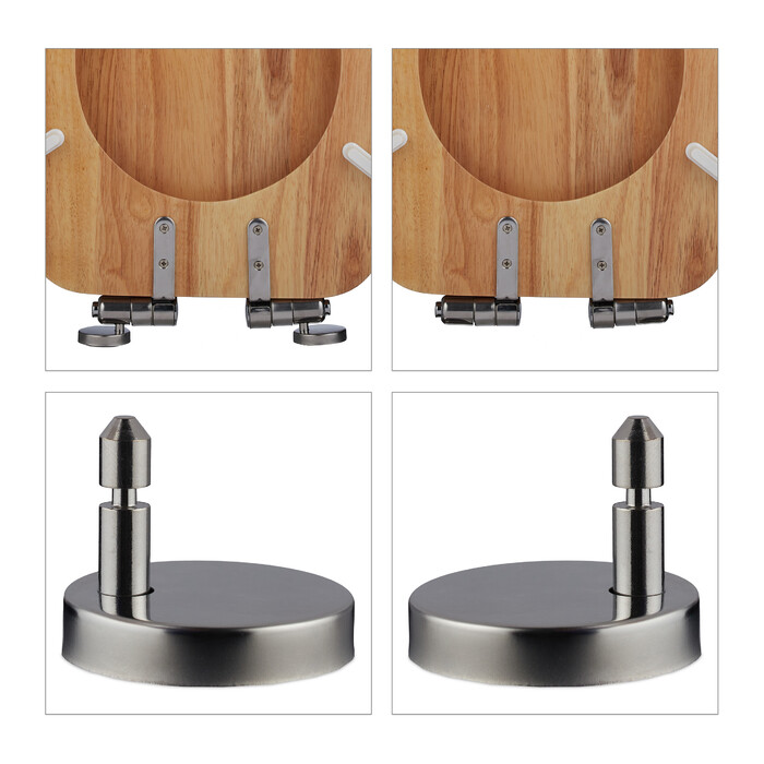 Relaxdays Toilet Seat with Soft-Close Mechanism