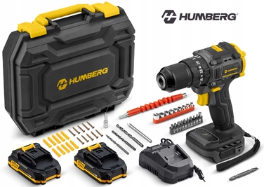 Акумуляторний дриль-шурупокрут HUMBERG HM-432 21V + 2 акумулятори, надпотужний