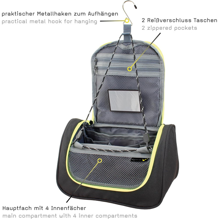 Сумка для ванни Tee-UU Hero | Міцна, з відділеннями, різні кольори (чорний)