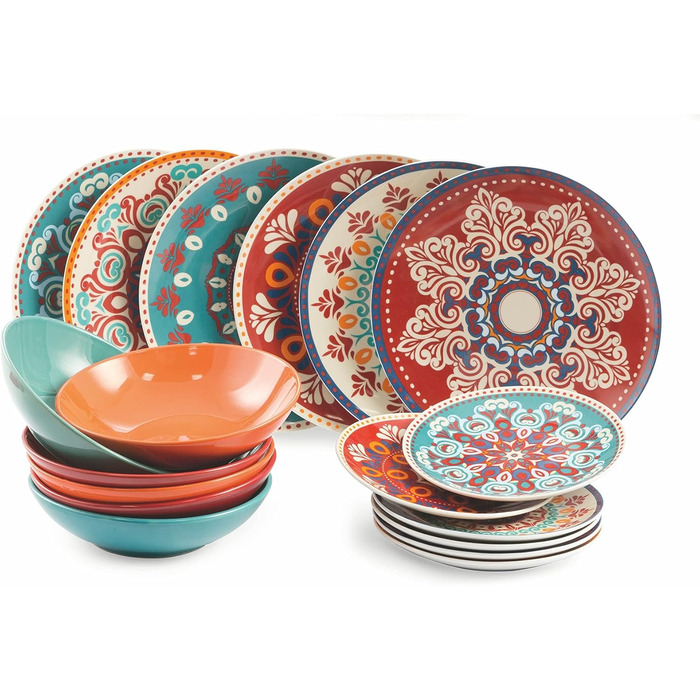 Villa d'Este Home Tivoli Shiraz: 18-частинний порцеляновий сервіз для обіднього столу