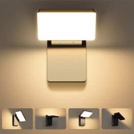 Зовнішня LED-стінна лампа Kingwen 40W, 3000K, поворотна на 360°, IP65, чорна, для дому та вулиці