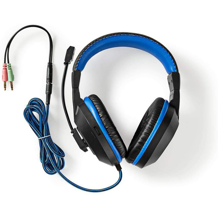 Ігровий комбо-кіт NEDIS 4-в-1: клавіатура, навушники, миша, килимок для миші - USB - QWERTY - 3200 DPI