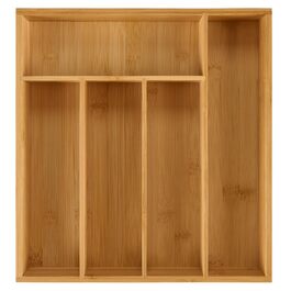 Органайзер для столових приборів Blumtal з бамбука, розсувний, 5-7 відділень, для кухонних шухляд (Ikea Maximera)