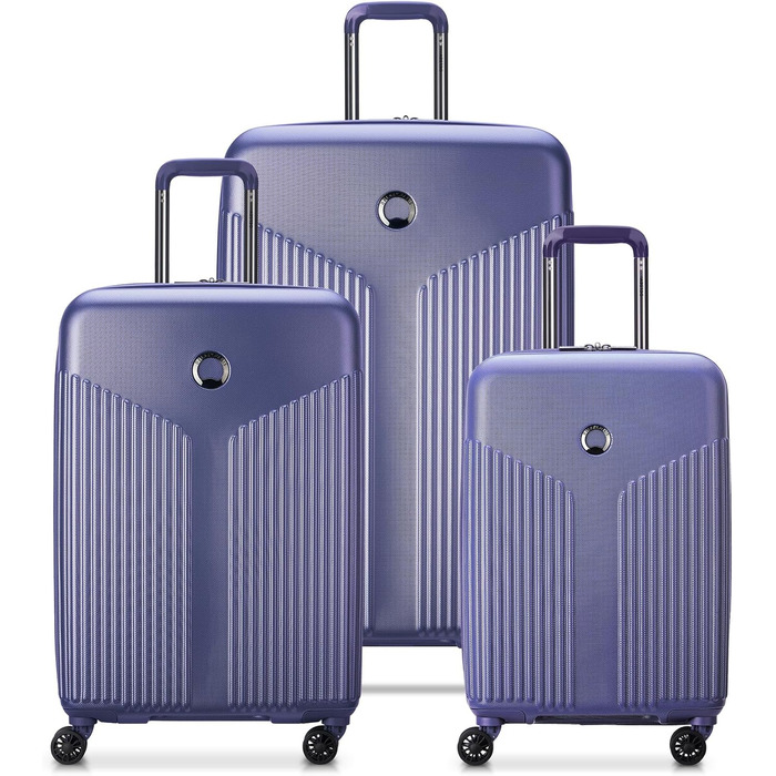 Чемодан DELSEY PARIS Comete 3.0, 20 дюймів, лавандовий, жорсткий, розширюваний, з колесами