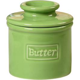 Butter Bell BB-CCLGS The Original Crock by L. Tremain, Cafe Retro Collection – Lime Green, Ceramic, Light Green