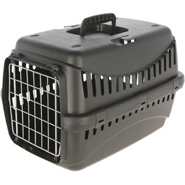 Kerbl Pet Transportbox Expedion Eco з металевими дверцятами, 58x38x38 см, чорний