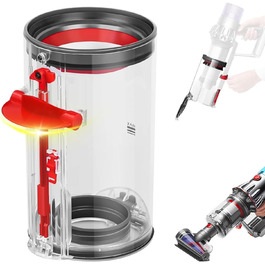 Електрична насадка для миття підлоги Dyson V11, V10, V8, V7, V15 (з резервуаром для води та 6 змінних серветок)