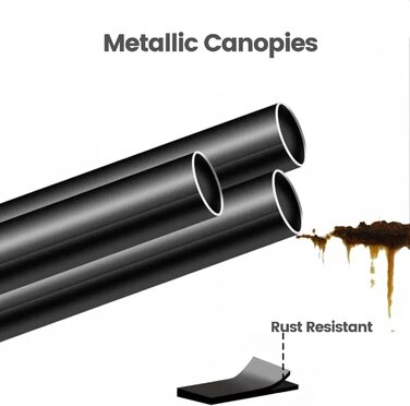 Стійка для одягу на колесах, чорна, з двома перекладинами, подвійне зберігання