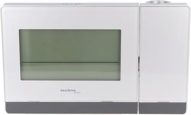 Радіокерований будильник-проектор Technoline WT 536 з проекцією часу, термометром та функцією Snooze, сріблястий