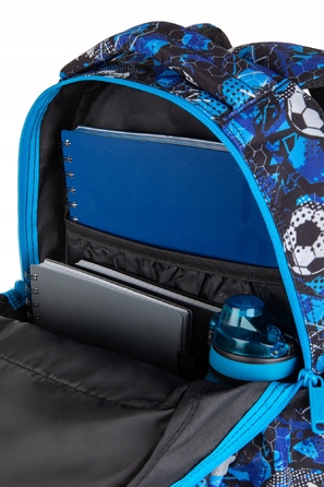 Багатовідсінковий шкільний рюкзак CoolPack (білий, чорний, синій), 21 л
