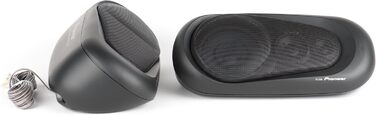 Автомобільні коаксіальні динаміки Pioneer TS-X150, 3-смугові, 60 Вт, 20 Вт RMS, 88 дБ, чорні, комплект 2 шт.