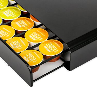 Тримач для капсул кави Exzact, сумісний з Dolce Gusto (32 капсули) – стійка для капсул кави Dolce Gusto, диспенсер/стійка/тримач капсул – 360° обертання та протиковзаюча поверхня (Dolce Gusto x 36)