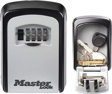 Master Lock Wall Mounted Key Safe - Outdoor Key Storage Box, Medium Size