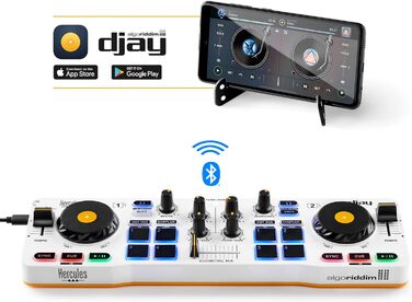 DJ контролер Hercules DJControl Mix - бездротовий Bluetooth контролер для смартфонів, djay App, 2 деки