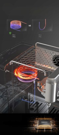 Ріжкова кавомашина HiBREW H10A SL, срібляста