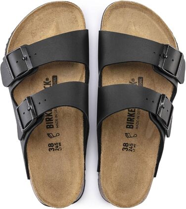 Шльопанці Birkenstock Arizona Birko-Flor чорні, 38 EU (унісекс)