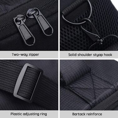 Чохол для камери чорний 26 x 19 x 14 см - універсальний, для DSLR/System Camera, сумка на плече