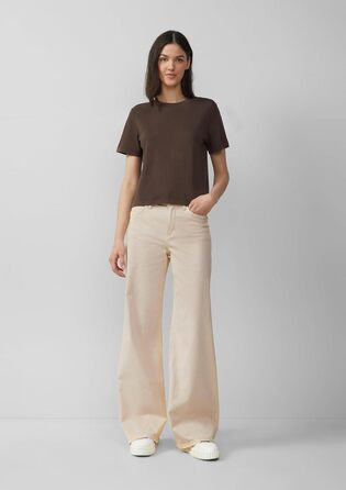 Джинси s.Oliver Suri Regular Fit High Rise Wide Leg бежеві (44)