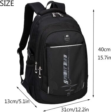 SIVENKE Рюкзак для школи: багатофункціональний, водонепроникний, з відділенням для ноутбука (для хлопчиків та підлітків)