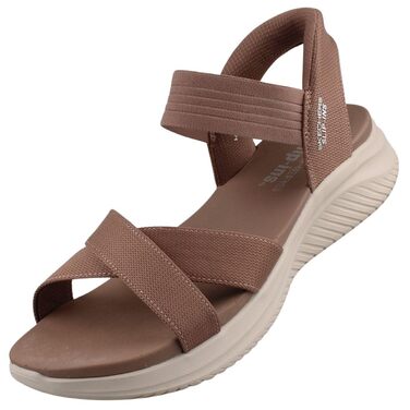 Сандалі жіночі Skechers Ultra Flex 3.0 Never Netter Slip-ins (41 EU, Бежеві)