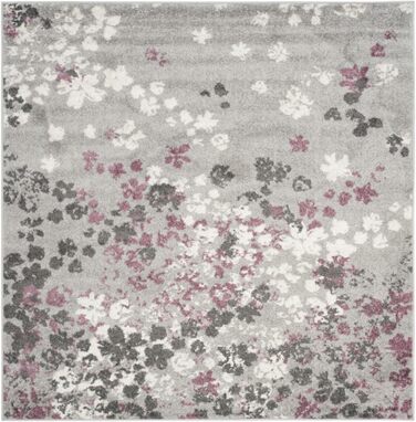 Килим SAFAVIEH для вітальні, їдальні, спальні - колекція Adirondack, короткий ворс, сіро-ліловий, 155 x 229 см