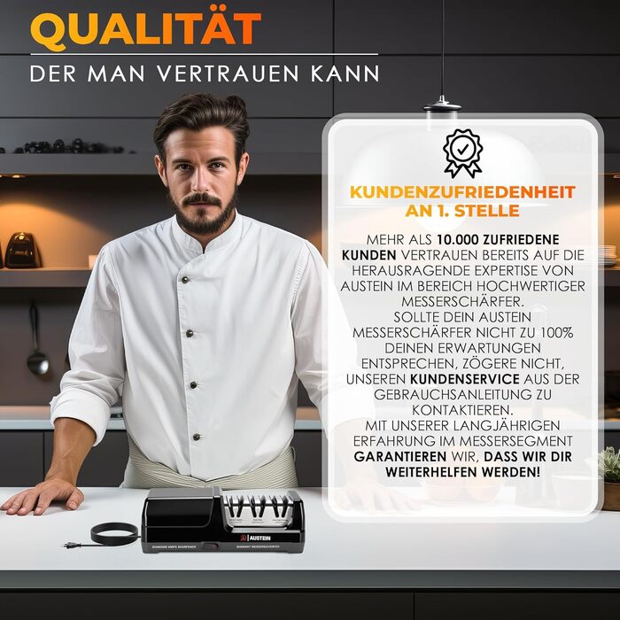 Електричний точило для ножів Diamant TG2202 - 3 фази, 15 градусів, з магнітним збирачем стружки