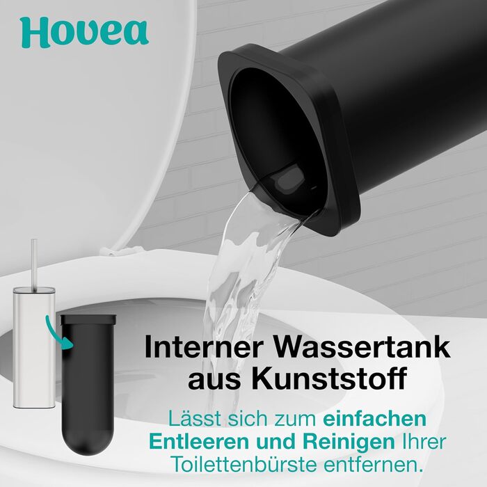 Настінна щітка для унітазу з силікону та металу - Klobürste Wandmontage - WC3680