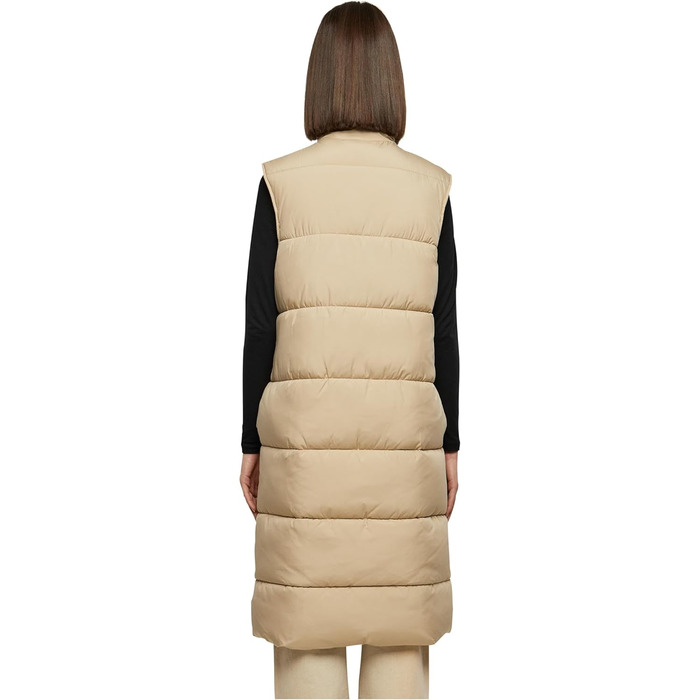 Жіночий жилет Urban Classics з пуховим наповнювачем, великий розмір 3XL, колір wet sand