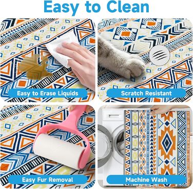 Водонепроникний двосторонній плед для собак, Boho-дизайн, захист дивану, 178 x 76 см