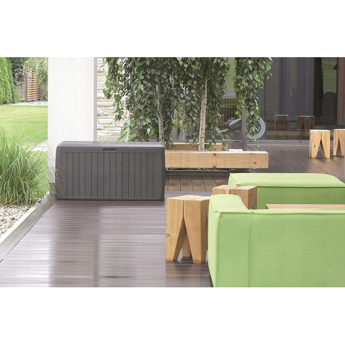 Садова скриня WOODEBOX 280л, антрацит - Prosperplast MBWL280-S433