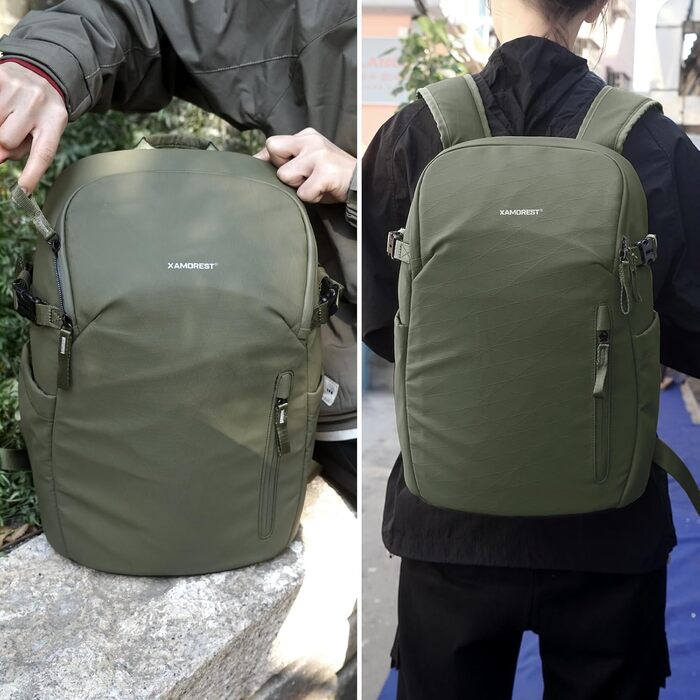 XAMORET Рюкзак для камери Tache Profeionell: водонепроникний, для DLR/LR, зелений (Army Green), розмір S
