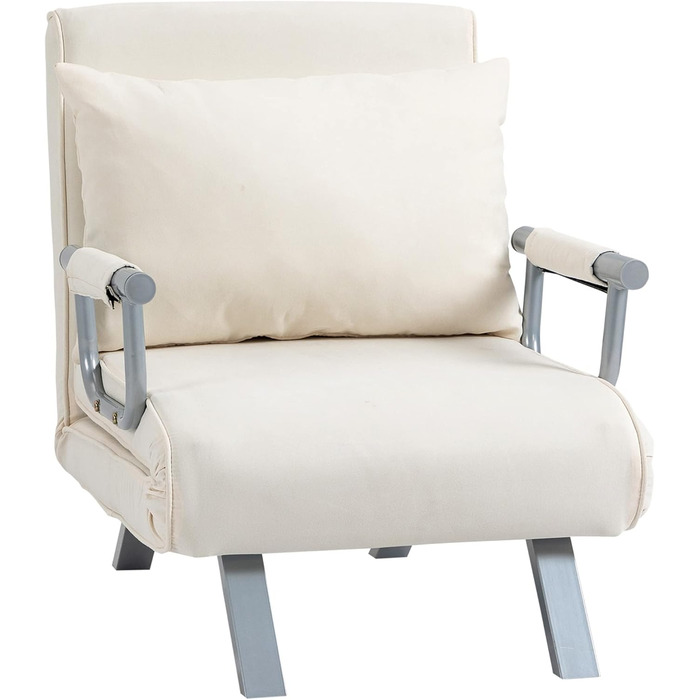 HOMCOM Convertible Sofa Bed with Adjustable Backrest