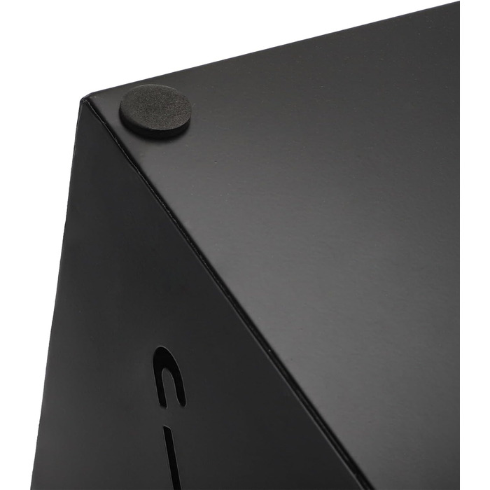 Metal Umbrella Stand - Square Design for Entryway - 16x16x42cm - Black