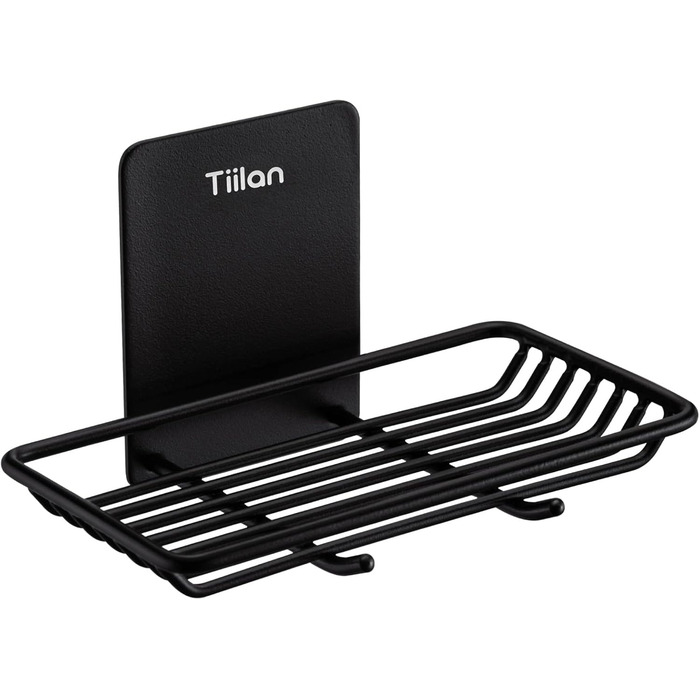 Тримач для мила на стіну - Edelstahl (чорний) | Edelstahl, самоклеючі, для ванної кімнати