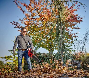 Einhell Professional Cordless Leaf Blower GP-LB 36/210 Li E-Solo Power X-Change (Lithium-Ion, 816m³/h blowing performance, turbo switch, 3-stage + detachable pipe, without battery and charger)